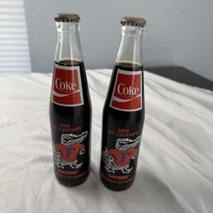 Florida Gators 1984 SEC Champs Unopened Coke Bottles Set Of 2 Coca Cola UF  10oz